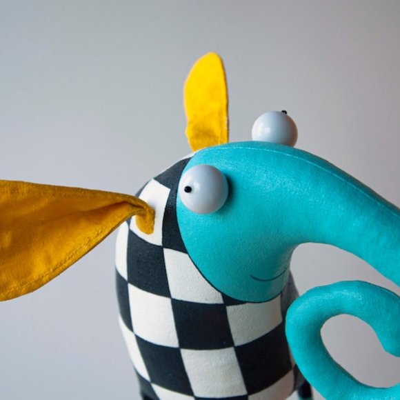 Interior Toy Elephant Chess , Handmade Doll, Paint - Picture 4 of 5